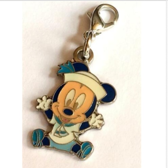 Vintage Disney Baby Mickey Mouse Clip On Charm Zipper Pull Purse Bag Cruise Ship - Picture 4 of 8